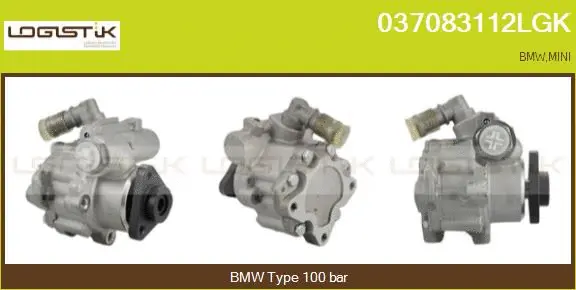 Pompe hydraulique, direction LGK 037083112LGK