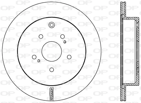 Disque de frein OPEN PARTS BDA2568.20