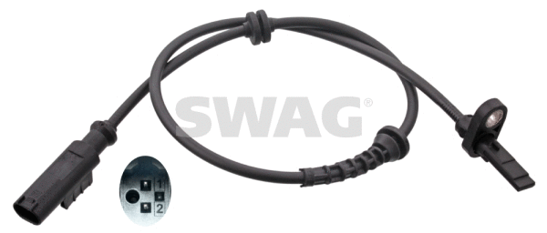 Capteur, vitesse de roue SWAG 40 10 0988
