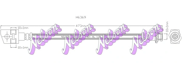 Flexible de frein KAWE H6369