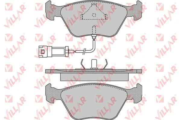 Kit de plaquettes de frein, frein à disque VILLAR 626.0978