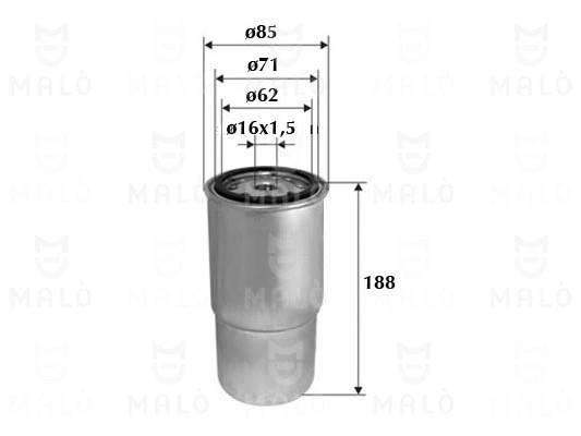 Filtre à carburant AKRON-MALÒ 1520156