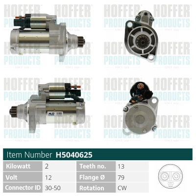 Démarreur HOFFER H5040625