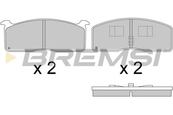 Kit de plaquettes de frein, frein à disque BREMSI BP2239