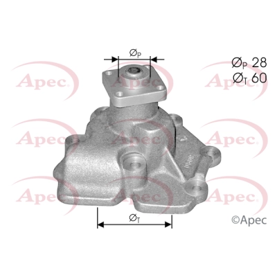 Pompe à eau, refroidissement du moteur APEC AWP1177