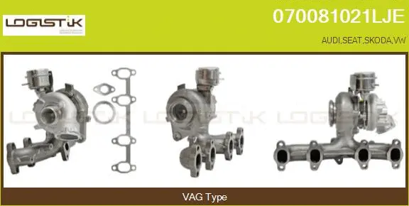 Turbocompresseur, suralimentation LGK 070081021LJE