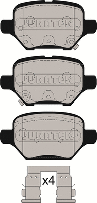 Kit de plaquettes de frein, frein à disque JURATEK JCP8562