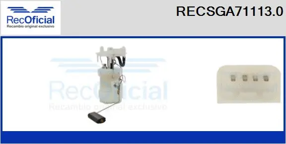 unité d'alimentation de carburant RECOFICIAL RECSGA71113.0