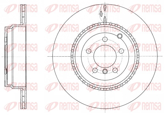Disque de frein REMSA 61762.10