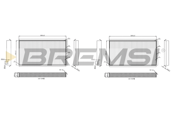 Filtre, air de l'habitacle BREMSI FC0950A