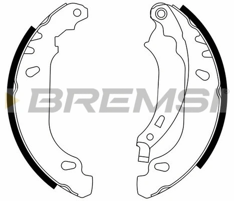 Jeu de mâchoires de frein BREMSI GF0408