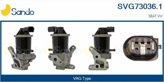 Vanne EGR SANDO SVG73036.1