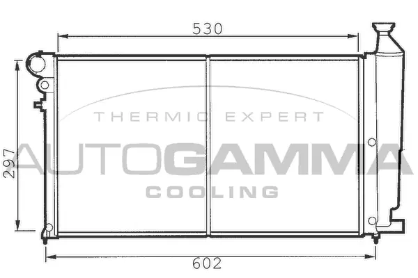 Radiateur, refroidissement du moteur AUTOGAMMA 100197