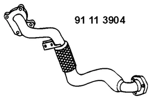 Tuyau d'échappement EBERSPÄCHER 91 11 3904