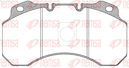 Kit de plaquettes de frein, frein à disque REMSA JCA 680.00