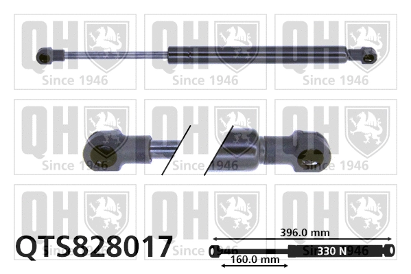 Vérin, capot-moteur QUINTON HAZELL QTS828017