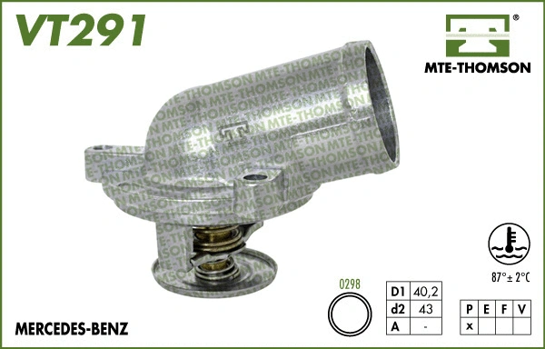 Thermostat, liquide de refroidissement MTE-THOMSON VT291.87