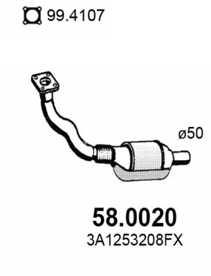 Catalyseur ASSO 58.0020