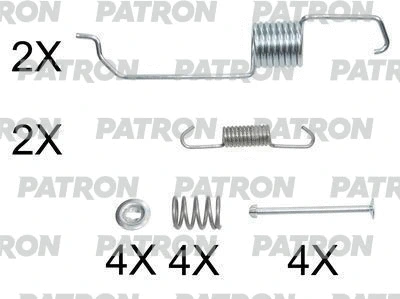 Kit d'accessoires, mâchoire de frein PATRON PSRK0152