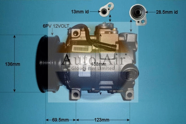 Compresseur, climatisation AUTO AIR GLOUCESTER 14-0331R