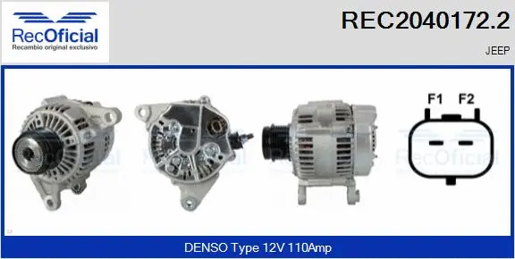 Alternateur RECOFICIAL REC2040172.2