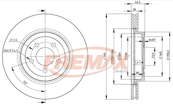 Disque de frein FREMAX BD-9197