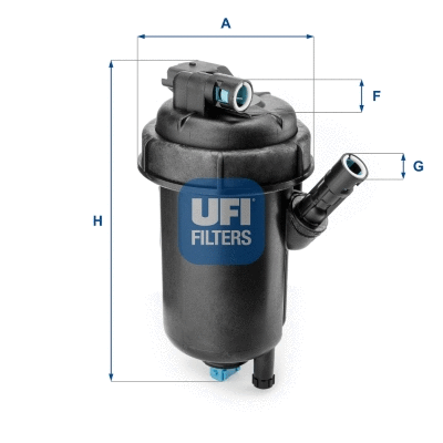 Filtre à carburant UFI 55.139.00