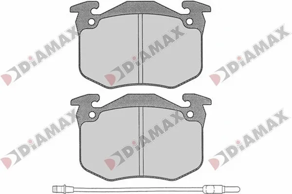 Kit de plaquettes de frein, frein à disque DIAMAX N09790