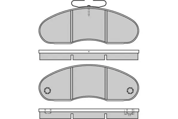 Kit de plaquettes de frein, frein à disque E.T.F. 12-5224