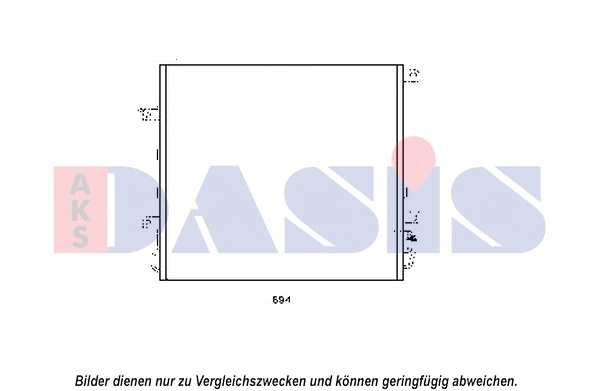 Condenseur, climatisation AKS DASIS 522071N