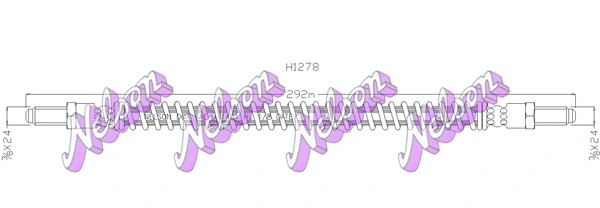 Flexible de frein KAWE H1278