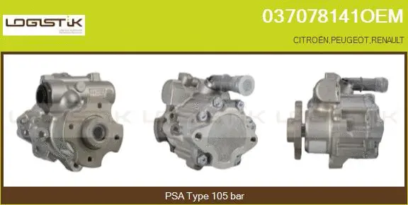 Pompe hydraulique, direction LGK 037078141OEM
