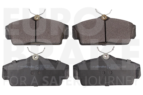 Kit de plaquettes de frein, frein à disque EUROBRAKE 5502222254