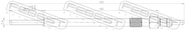 Bougie de préchauffage FEBEST 28642-002