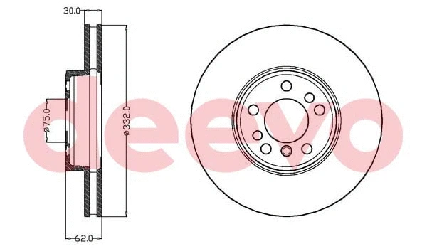 Disque de frein DEEVO BD12640