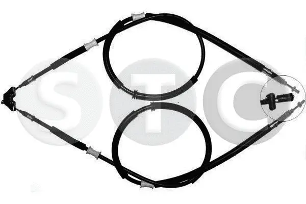 Tirette à câble, frein de stationnement STC T480425