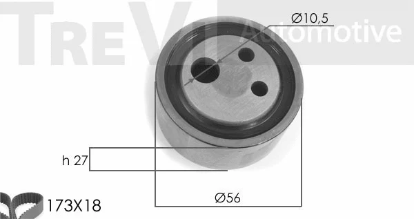 Kit de courroie crantée TREVI AUTOMOTIVE KD1063