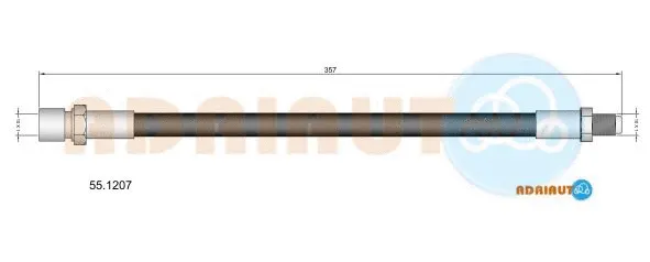 Flexible de frein ADRIAUTO 55.1207