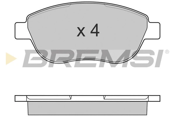 Kit de plaquettes de frein, frein à disque BREMSI BP3145