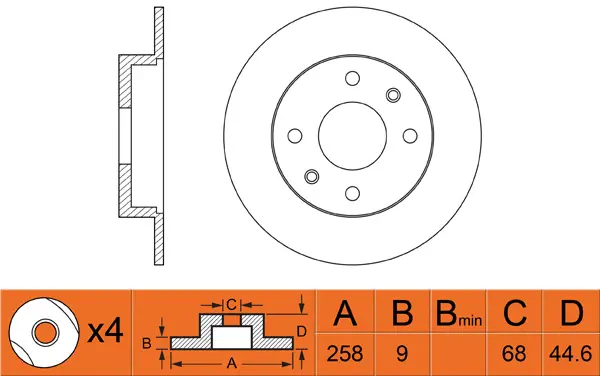 Disque de frein FIT FR0388