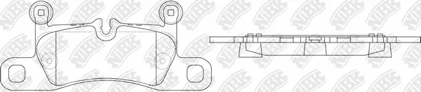 Kit de plaquettes de frein, frein à disque NiBK PN0565