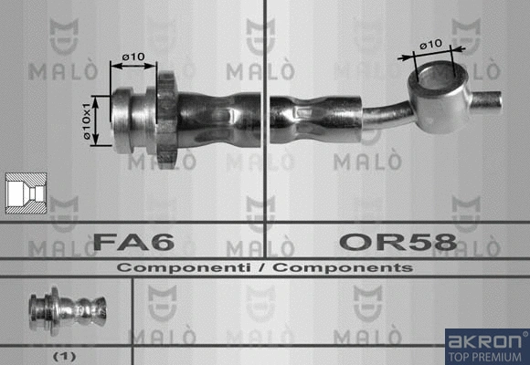 Flexible de frein AKRON-MALÒ 80091