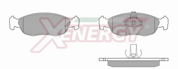 Kit de plaquettes de frein, frein à disque AP XENERGY X40511