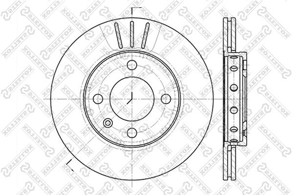 Disque de frein STELLOX 6020-4756V-SX