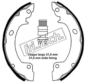 Jeu de mâchoires de frein fri.tech. 1046.200