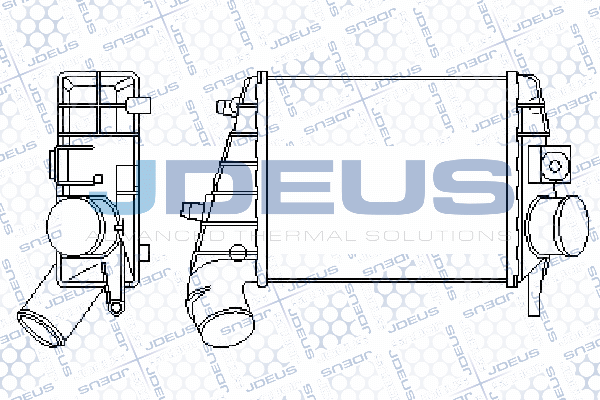Refroidisseur d'air de suralimentation JDEUS 800M10A