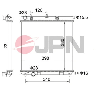 Radiateur, refroidissement du moteur JPN 60C9013-JPN