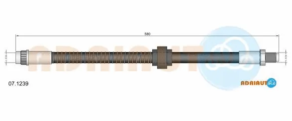 Flexible de frein ADRIAUTO 07.1239