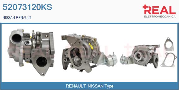 Turbocompresseur, suralimentation REAL 52073120KS