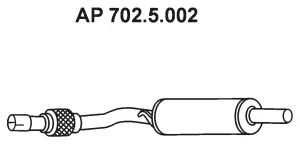 Silencieux avant EBERSPÄCHER 702.5.002
